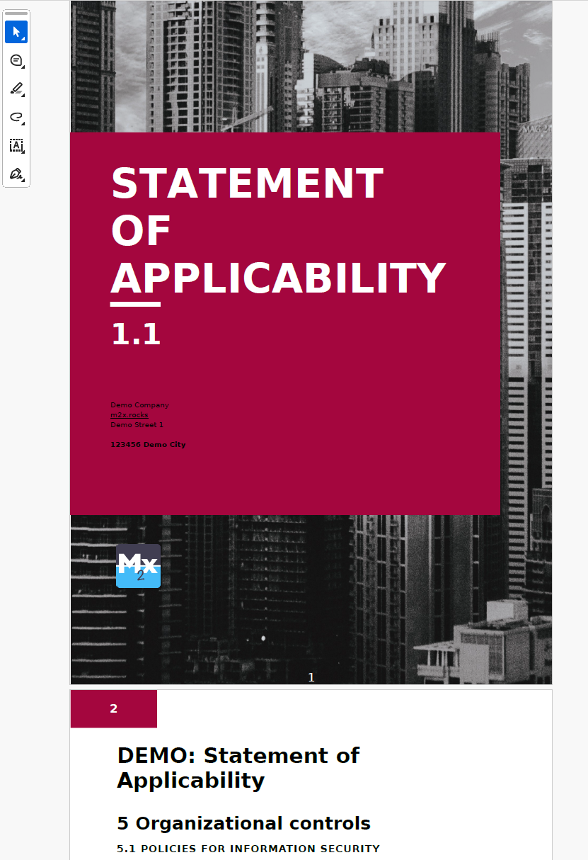 Report mit alternativem Template